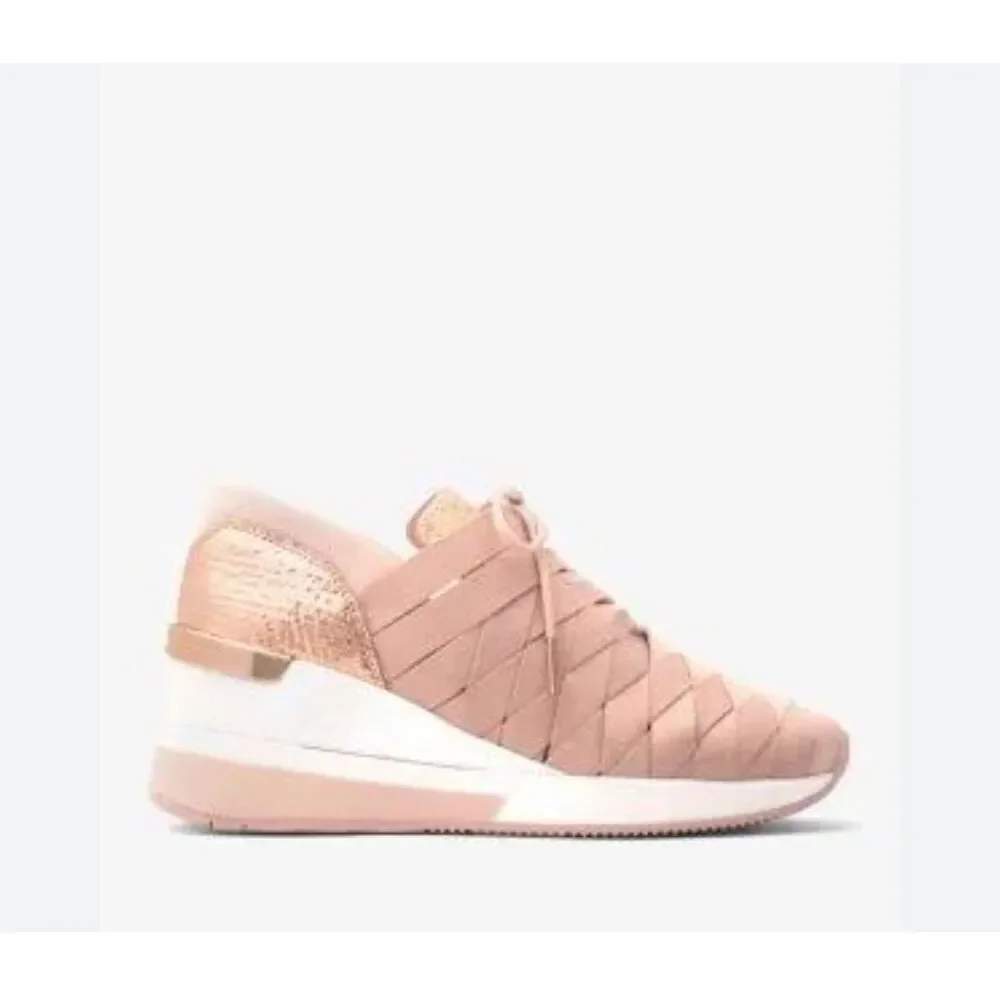 Michael Kors Cydney Metallic Webbed Sneaker size  9.5